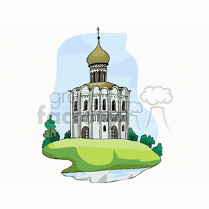 Orthodox Church with Golden Dome