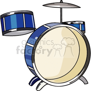 blue drum set