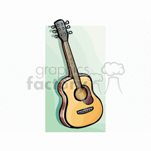 Clipart image of an acoustic guitar.