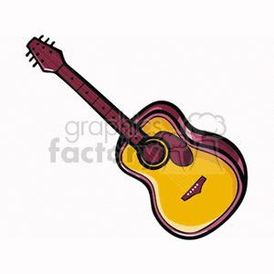 Colorful Acoustic Guitar