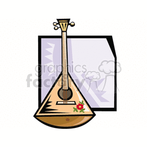 Balalaika Illustration with Decorative Design