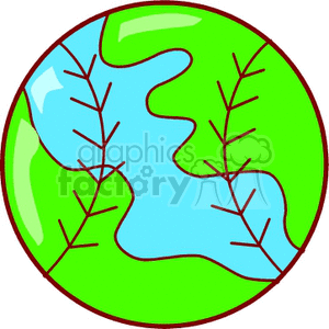 A clipart image of a globe with baseball stitching, combining elements of earth and sports.