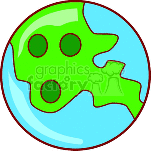 Earth Globe as Bowling Ball