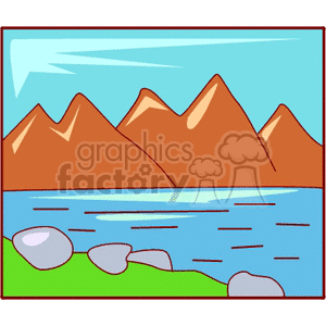 Scenic Mountain and Lake