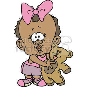 Cute Toddler Girl with Teddy Bear