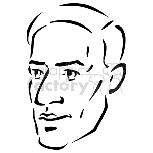   The clipart image shows a simple line drawing of a man