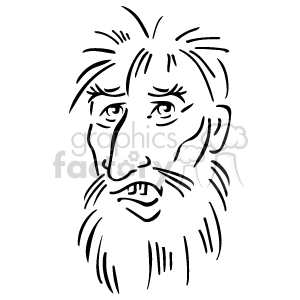   The clipart image depicts an abstract line drawing of a man