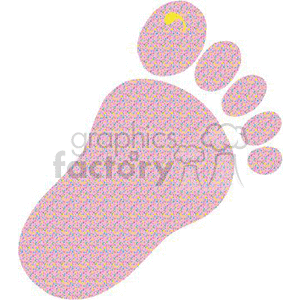 pink footprint