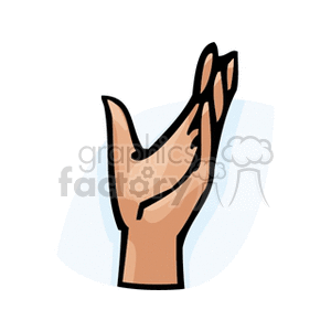 Illustrated Open Hand