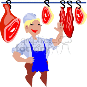female butcher clipart