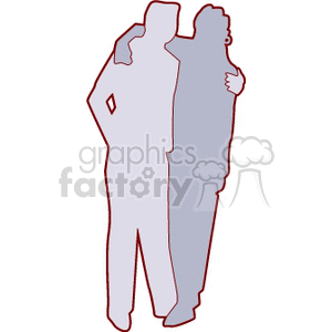 Silhouette of a couple embracing, conveying themes of love and companionship.