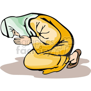 Islamic Prayer Depiction