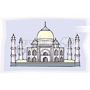 cartoon Taj Mahal