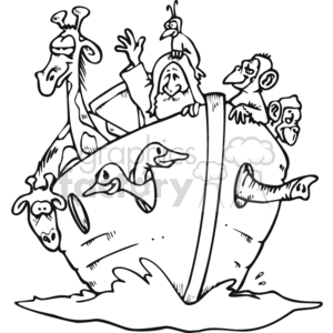   The clipart image depicts Noah