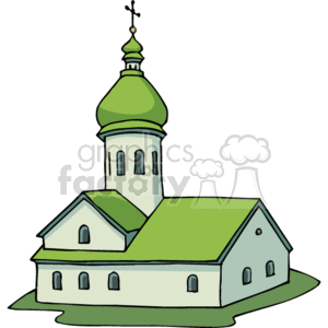 Christian Church with Green Dome