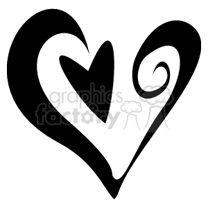   The clipart image shows an artistic representation of multiple hearts. The hearts are intertwined or layered, suggesting the theme of love or affection. The design is simple and likely suitable for use in themes related to romance, Valentine