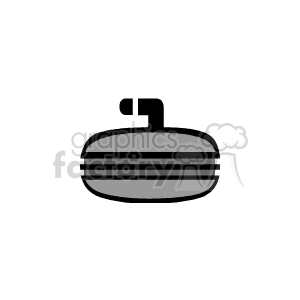   The image is a clipart of a shuffleboard puck, also known as a shuffleboard weight. It