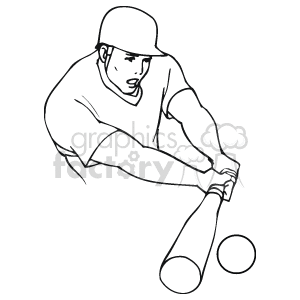 Baseball Player Batting