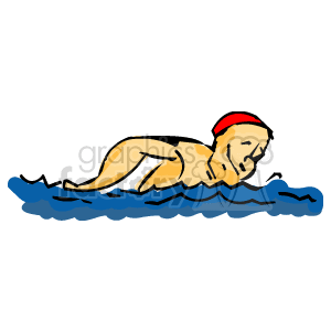 Male swimmer