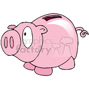Piggy Bank Clipart Royalty Free Images Graphics Factory - pink piggy bank clipart royalty free image 171039