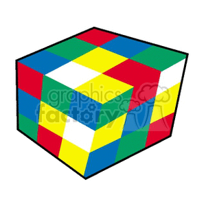 Rubik's cube multi coloured