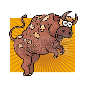 Cartoon Taurus Zodiac Sign