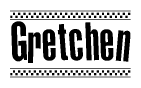 Gretchen Checkered Flag Design