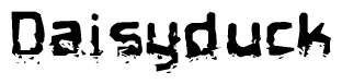 The image contains the word Daisyduck in a stylized font with a static looking effect at the bottom of the words