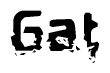 The image contains the word Gat in a stylized font with a static looking effect at the bottom of the words