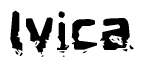 The image contains the word Ivica in a stylized font with a static looking effect at the bottom of the words