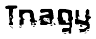 The image contains the word Tnagy in a stylized font with a static looking effect at the bottom of the words