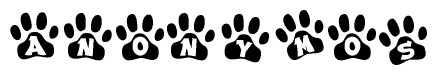 Animal Paw Prints Spelling Anonymos