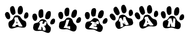 Animal Paw Prints with Akleman Lettering