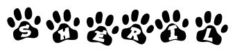 Animal Paw Prints with Sheril Lettering