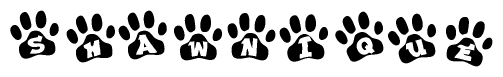 Animal Paw Prints with Shawnique Lettering