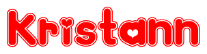The image displays the word Kristann written in a stylized red font with hearts inside the letters.