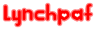 The image displays the word Lynchpaf written in a stylized red font with hearts inside the letters.