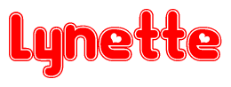 The image displays the word Lynette written in a stylized red font with hearts inside the letters.