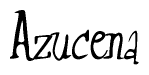 The image contains the word 'Azucena' written in a cursive, stylized font.