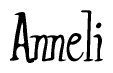 The image contains the word 'Anneli' written in a cursive, stylized font.