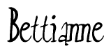 The image contains the word 'Bettianne' written in a cursive, stylized font.
