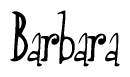 The image contains the word 'Barbara' written in a cursive, stylized font.