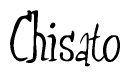 The image is a stylized text or script that reads 'Chisato' in a cursive or calligraphic font.
