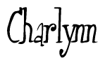 The image contains the word 'Charlynn' written in a cursive, stylized font.