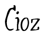 The image contains the word 'Cioz' written in a cursive, stylized font.