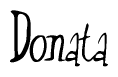 The image is a stylized text or script that reads 'Donata' in a cursive or calligraphic font.