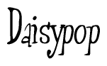 The image is a stylized text or script that reads 'Daisypop' in a cursive or calligraphic font.