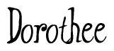 The image is a stylized text or script that reads 'Dorothee' in a cursive or calligraphic font.
