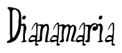 The image is a stylized text or script that reads 'Dianamaria' in a cursive or calligraphic font.