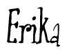 Erika Calligraphy Text 